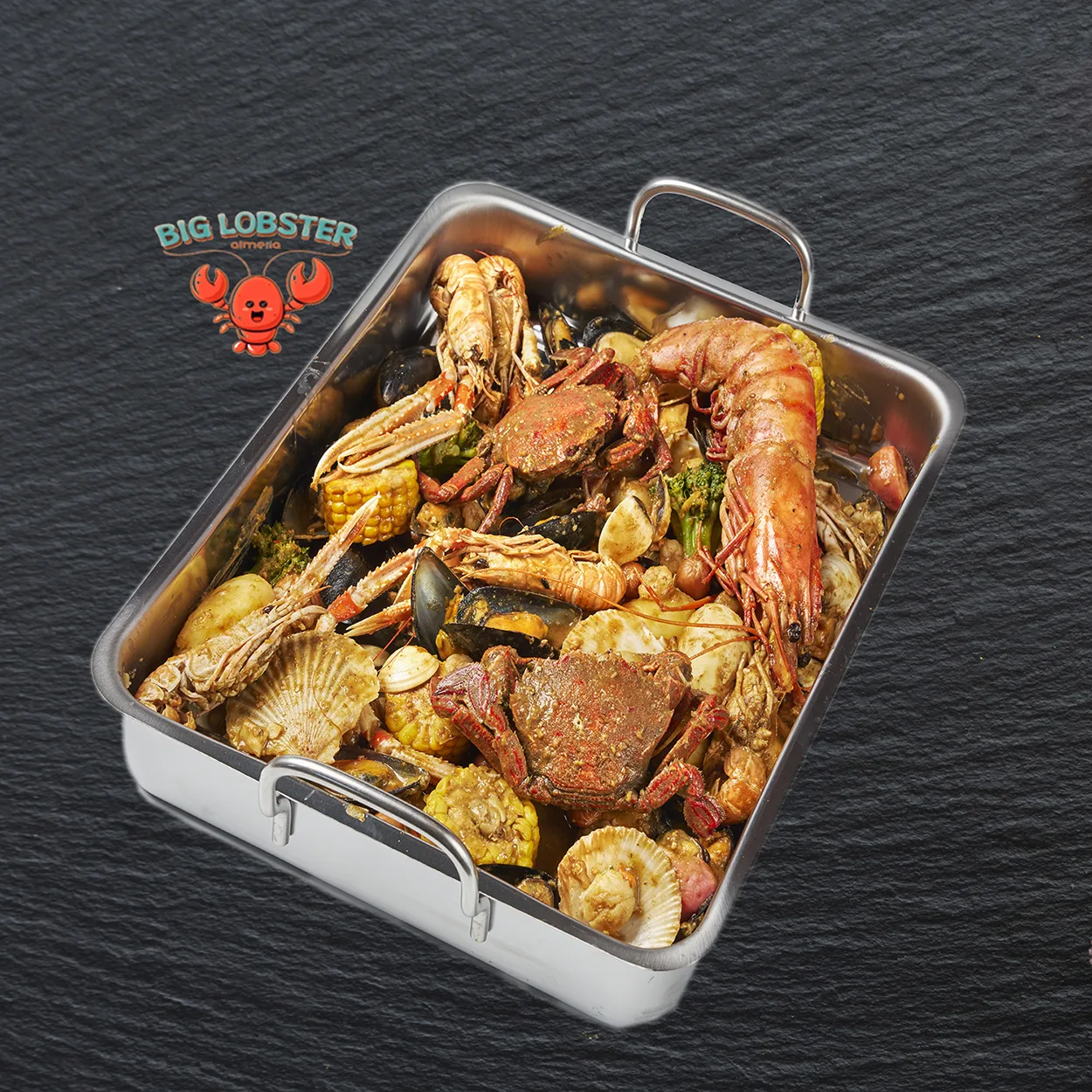 Una bandeja con aroma y delicias del mar.